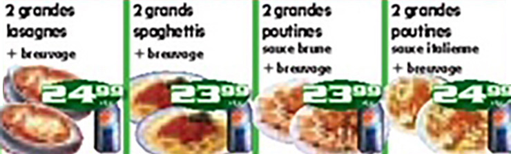 Spécial pizza poutine Québec
