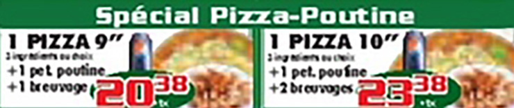 Pizza poutine à Québec livraison