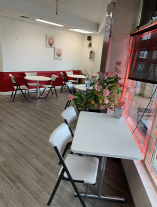 Interieur pizzeria Québec