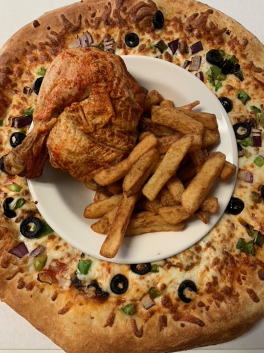 Pizza poulet frite Québec