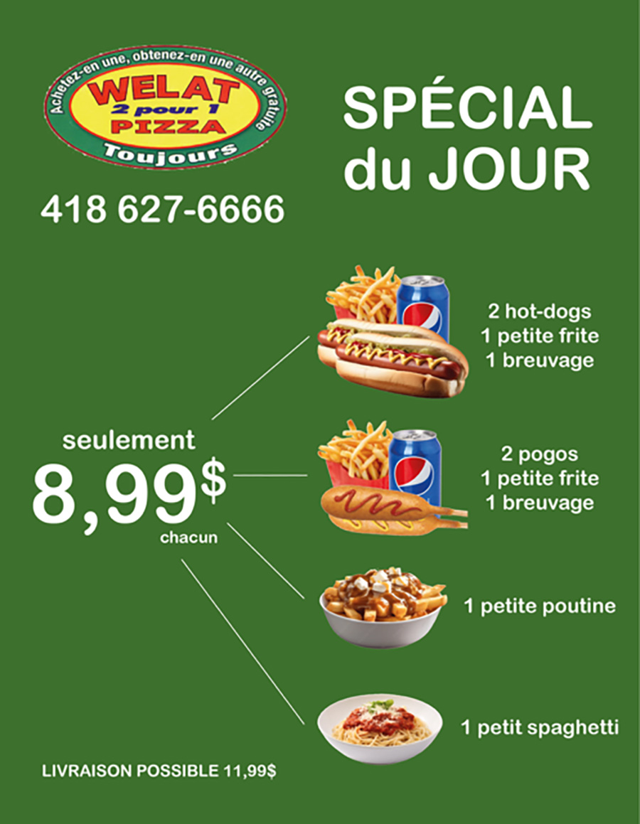 Spécial pizza Superbowl à Québec ville